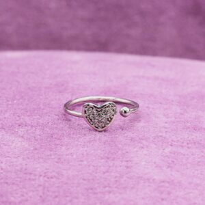 Cuore Scintillante Argento