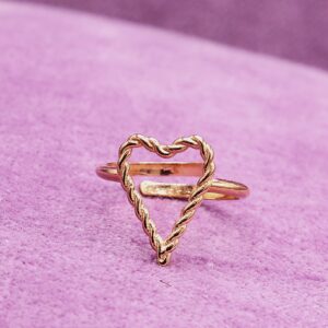 Cuore Intrecciato Slim Oro