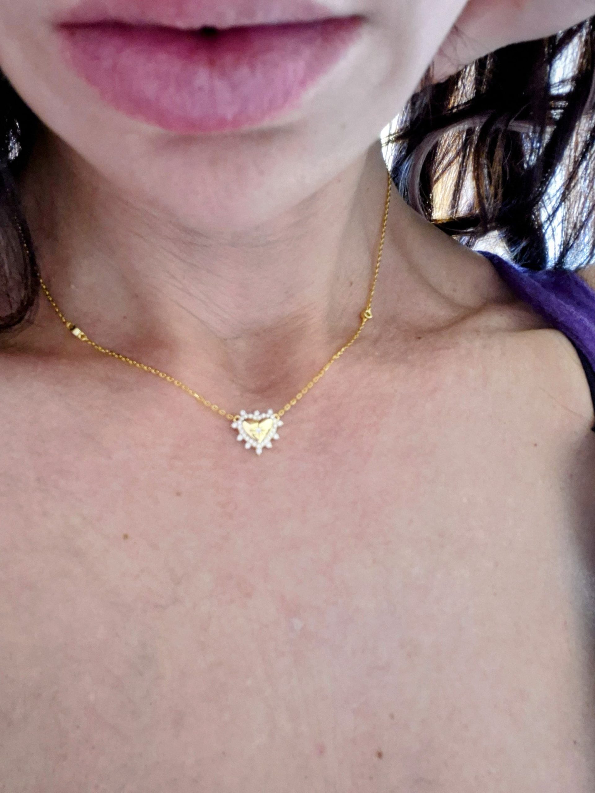 Collana Cuore Sacro Oro - immagine 3