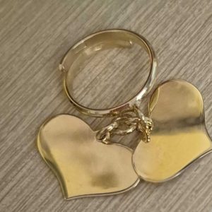 Anello doppio cuore oro_ CAN0043010