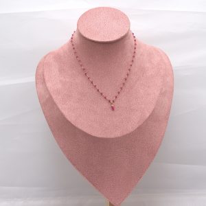 CCL0059010065_Chic & Spice - peperoncino fucsia_Colana con pietrine sferiche trasparenti
