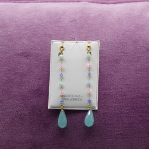 COR0026010096_Orecchini pendenti celeste pastello in argento 925 e goccia azzurra