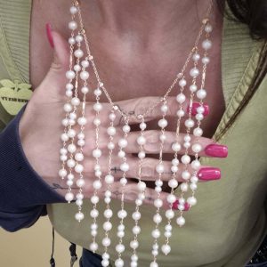 Collana White Pearls
