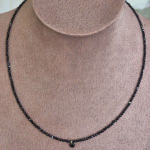 Collana Moon Stones - Nero