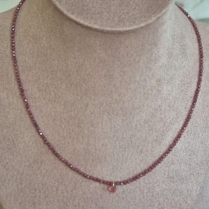 Collana Moon Stones - Rubino